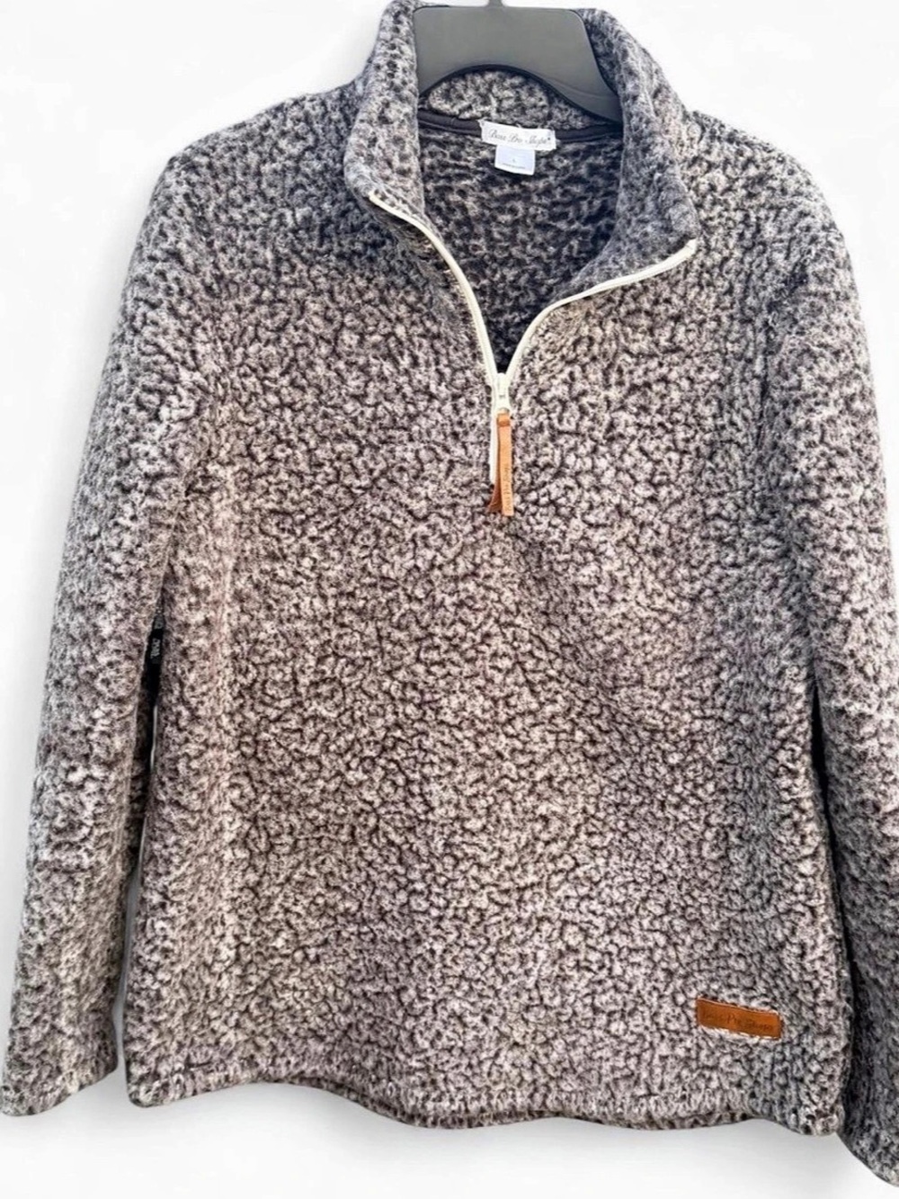 Bass Pro Shops Sherpa Fleece Quarter Zip Pullover Women’s Large